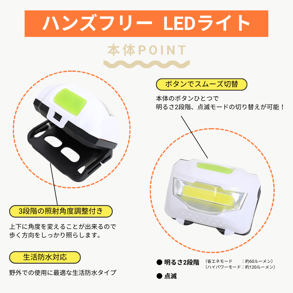 �ϥ󥺥ե꡼LED�饤�ȡ��Х��SET�� 5color ��