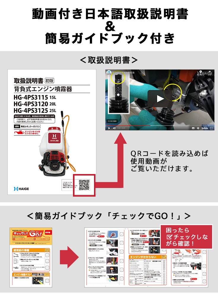 エンジン噴霧器 HG-4PS3120