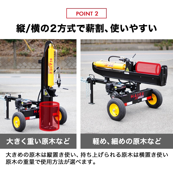 薪割り機 完成品 HG-MKWR37T