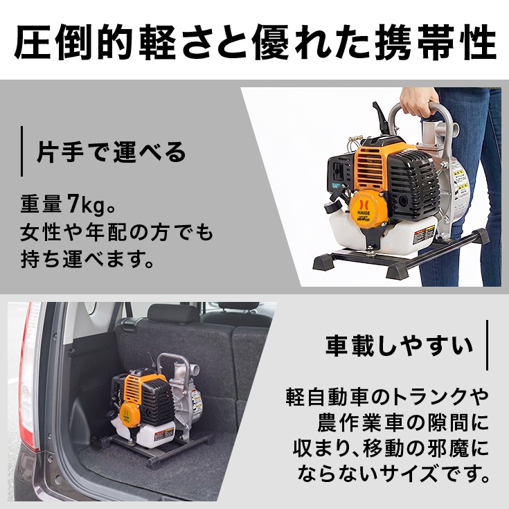 エンジン式水ポンプ HG-DP25T