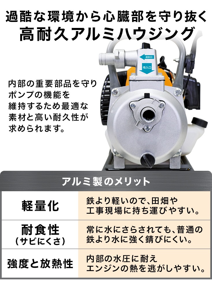エンジン式水ポンプ HG-DP25T