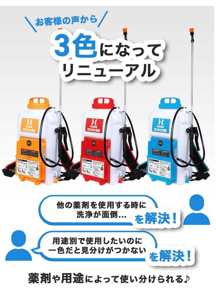 電動噴霧器 HG-KBS12L