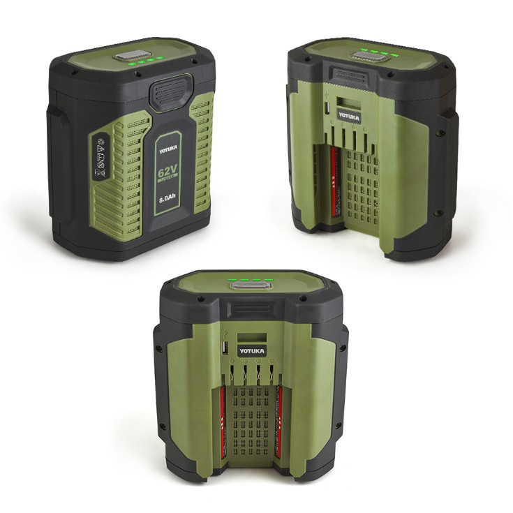 YOTUKA バッテリー 62V 大容量型GMA531 （除雪機YS-GM921701 対応）※ご使用には充電器が必要です。