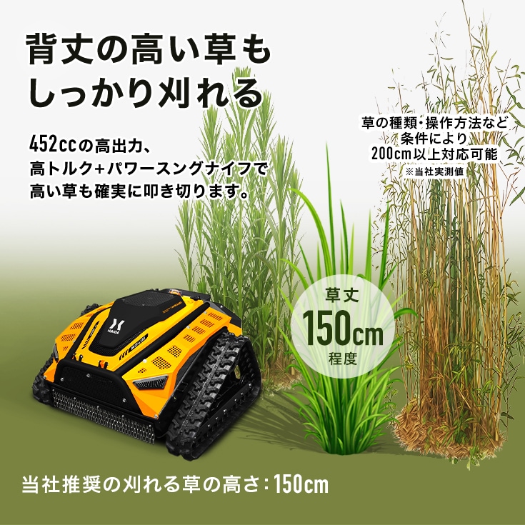 ラジコン式エンジン草刈機 HG-RCGC502