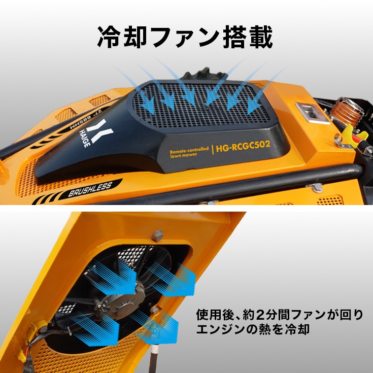 ラジコン式エンジン草刈機 HG-RCGC502
