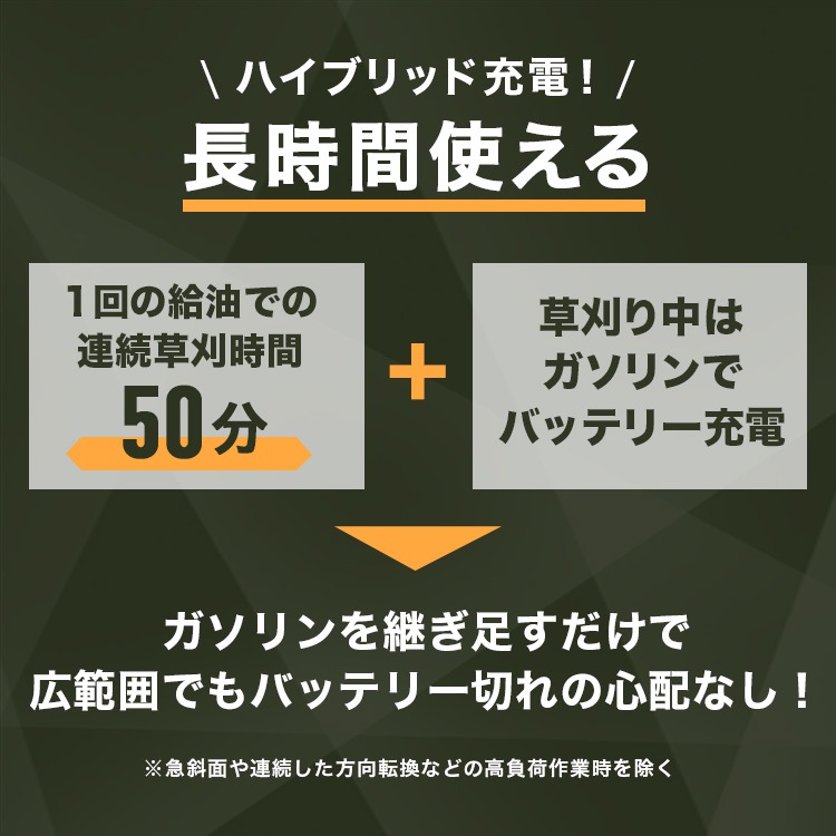 ラジコン式エンジン草刈機 HG-RCGC501-2