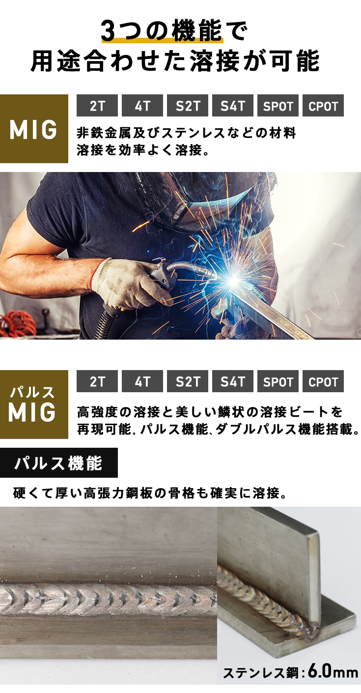 アウトレット】半自動溶接機 YS-MIG215DPP | セール・特価品