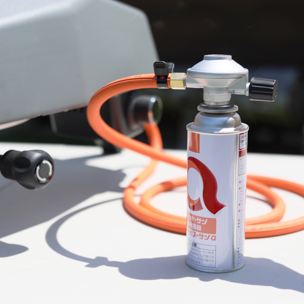 ガス式ピザオーブン対応カセットボンベ用アダプタ HG-GPIZONP001