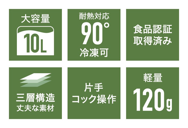 ウォータージャグ 10L 1枚 HG-WJ-LT10L