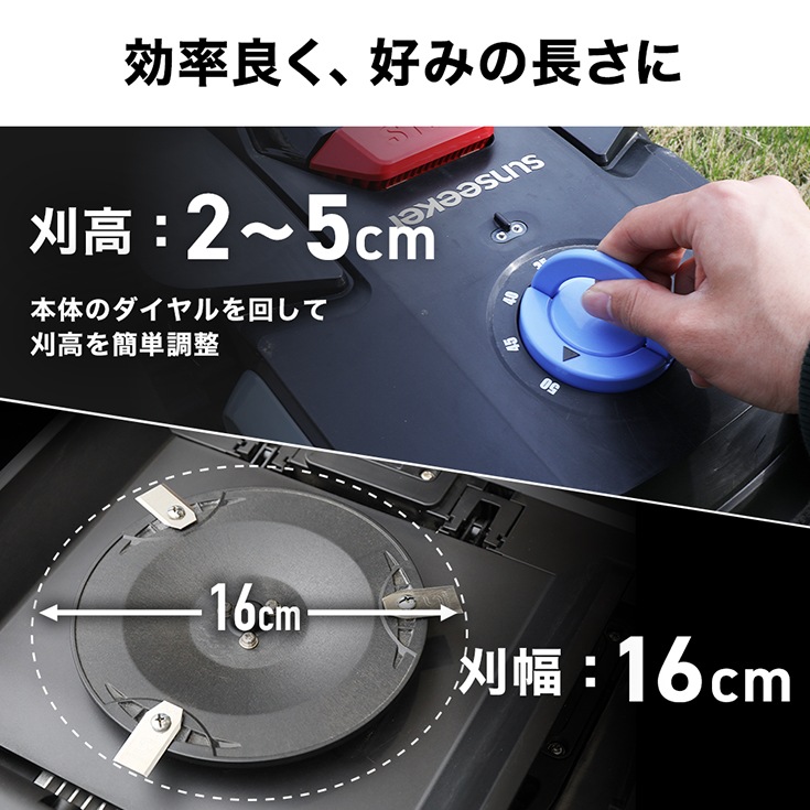 ワイヤーレスロボット芝刈機 カルン300 HG-RMA300