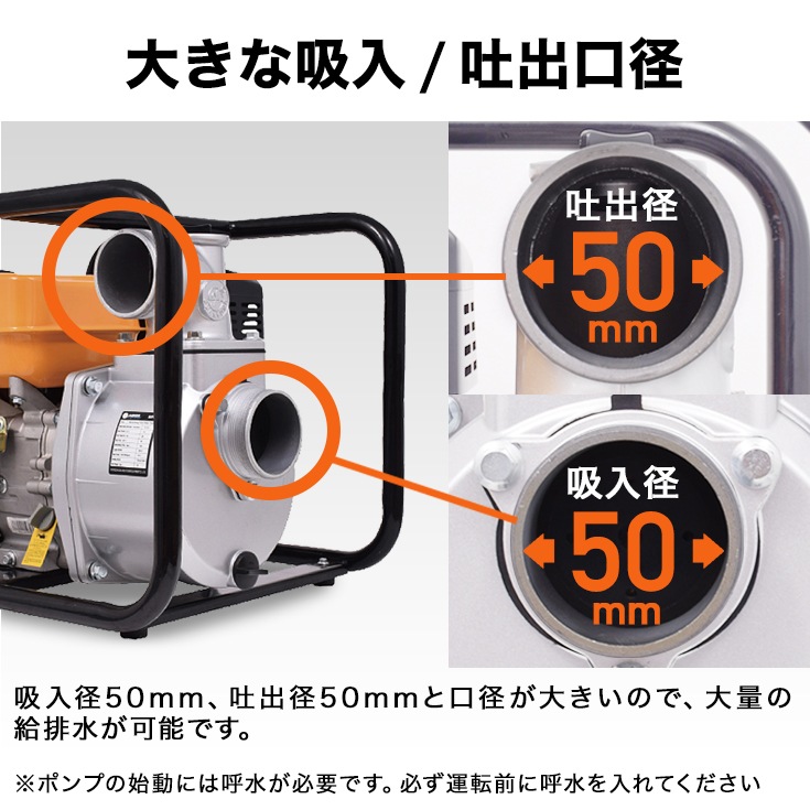 エンジン式水ポンプ HG-DP50