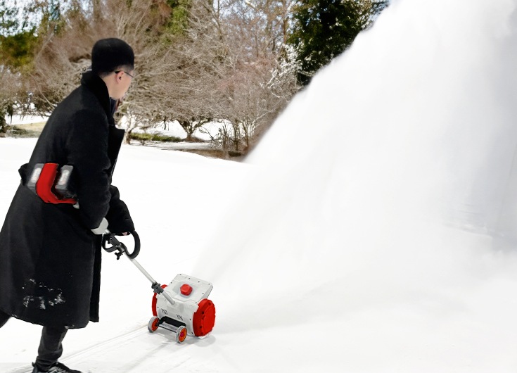 電動除雪機スノーショベル YS-ESS20W12（本体+6Ahバッテリー2個+充電器セット）