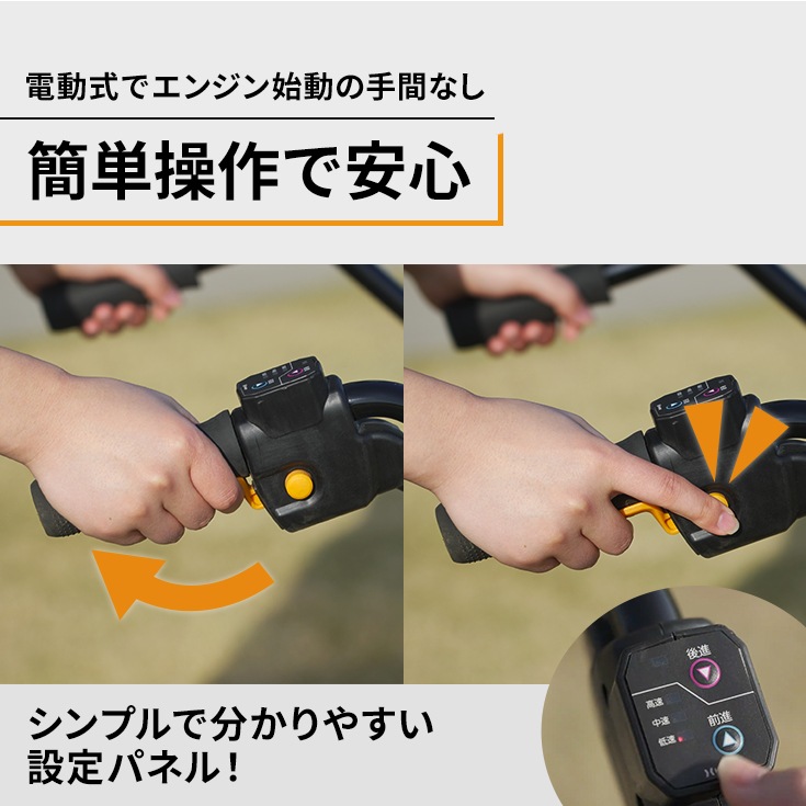 電動耕うん機 本体（バッテリーなし）＋うね立て機セット HG-ETL4056