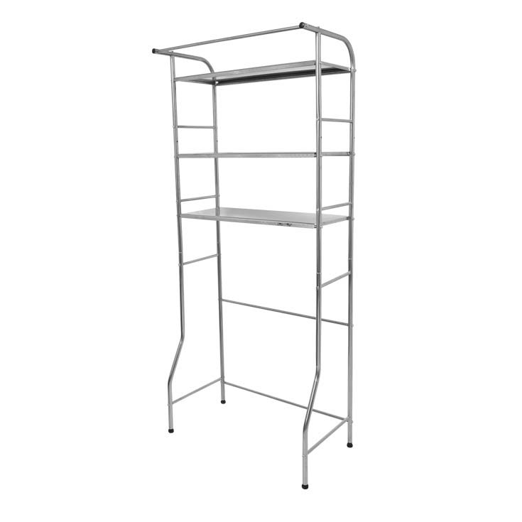 【最終処分／在庫限り】ランドリーラック ステンレス製 収納棚 おしゃれ 縦型 家庭用 HG-PQ-002 ※保証なし