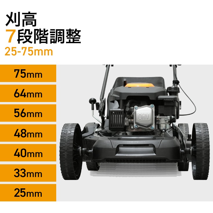 自走式エンジン芝刈機 HG-M173SGB