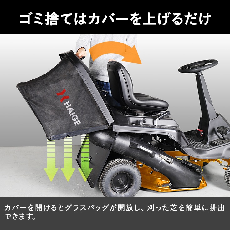 エンジン式乗用草刈機 HG-M224R専用 集草袋 グラスバッグ 集草バッグ HG-M224RBAG