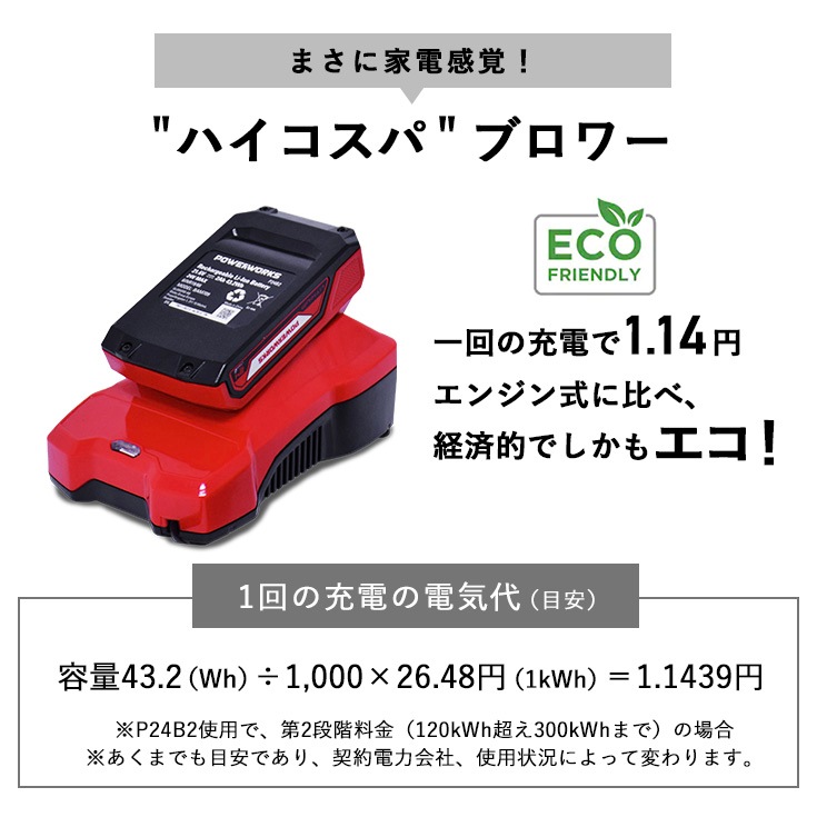 充電式ブロワー 本体のみ P24AB