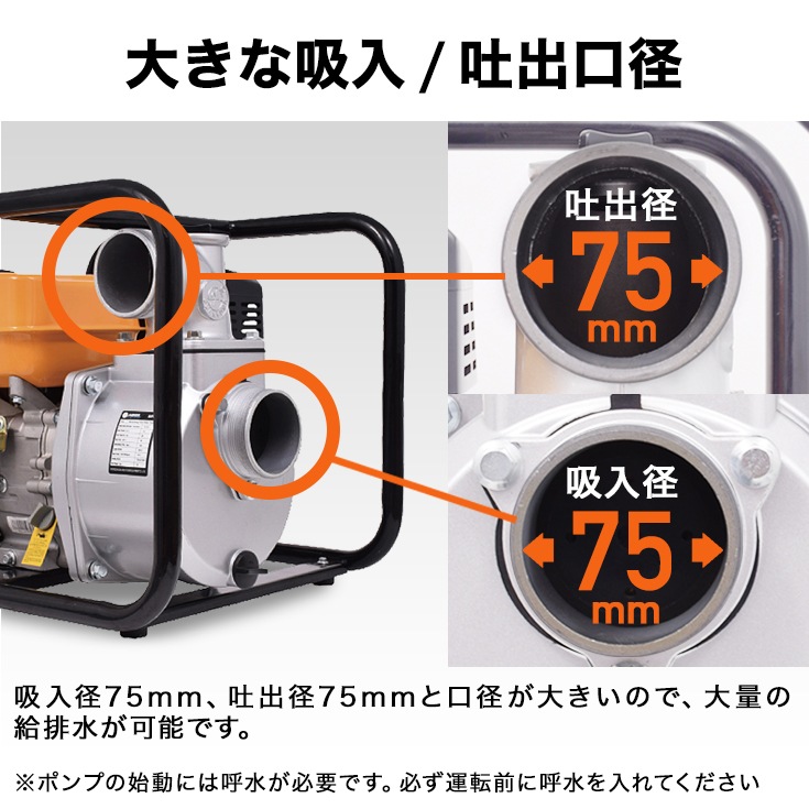 エンジン式水ポンプ HG-DP80