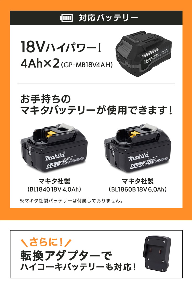 バッテリー式草刈機 HG-EBC260S バッテリー/充電器付き