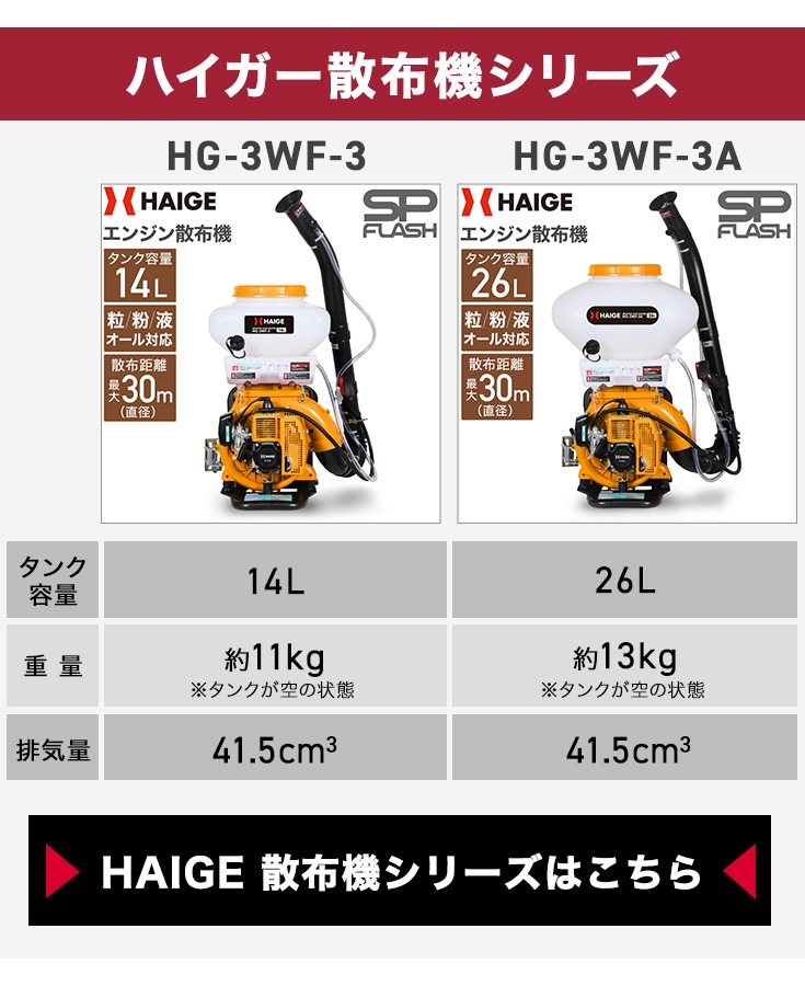エンジン散布機 HG-3WF-3A