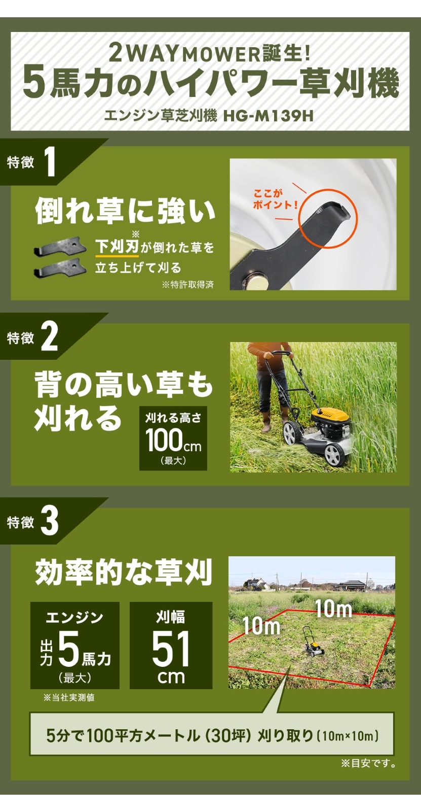 エンジン式草刈機 HG-M139H