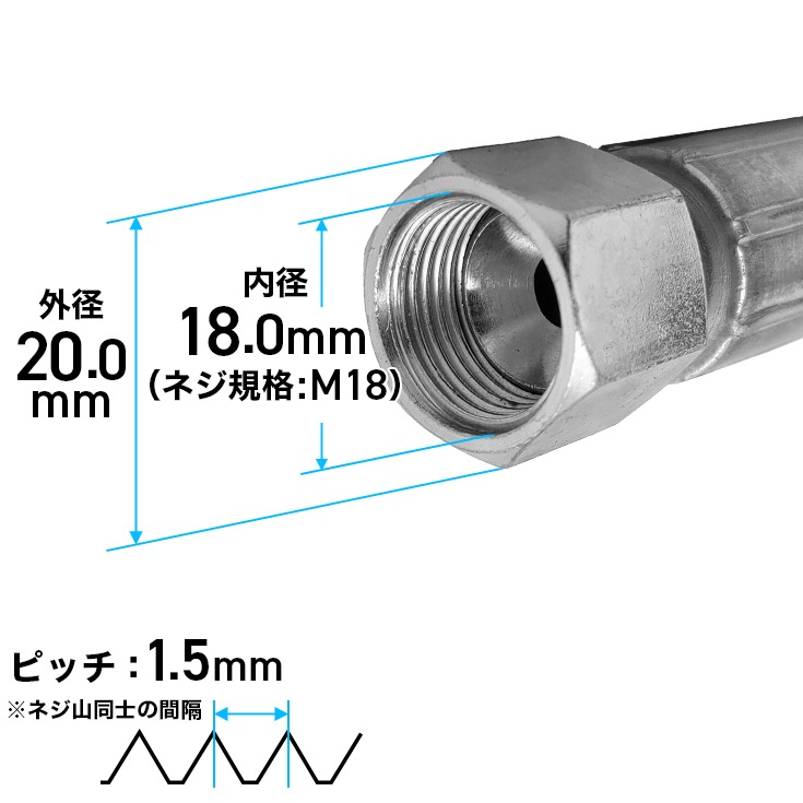 油圧ホース（バルブからシリンダー）／薪割り機 HG-MKWR12TS 用