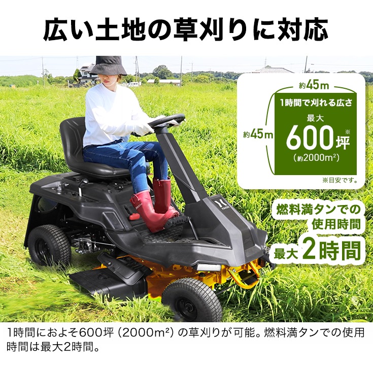 エンジン式乗用草刈機 HG-M224R