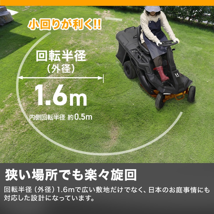 エンジン式乗用芝刈機 HG-M224RGB