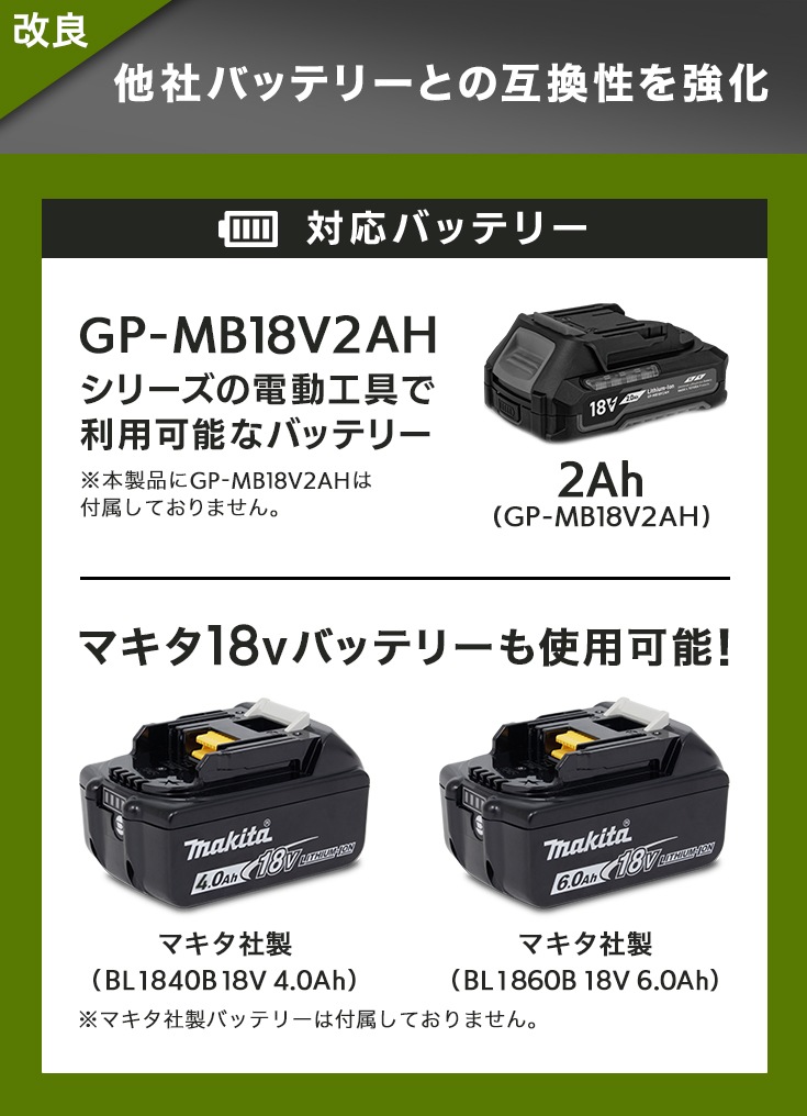 バッテリー式 草芝刈機 本体のみ（バッテリーなし） EP-LM-GCJ21MK