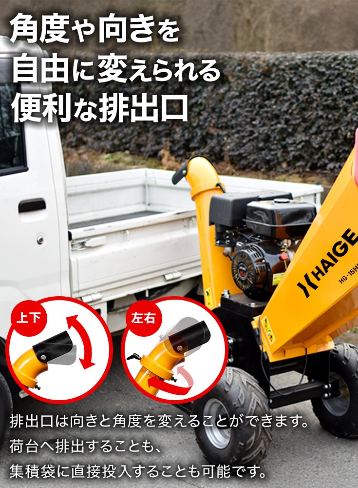 エンジン式粉砕機 HG-15HP-GGS