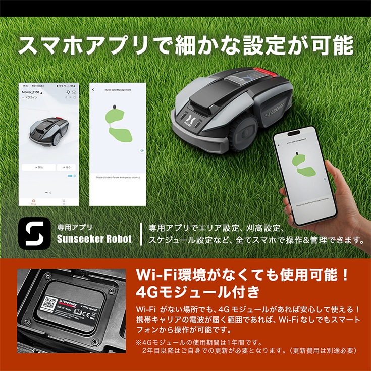 ロボット芝刈機 モジュール付き カルン1601 HG-RMA1601 | 草刈機