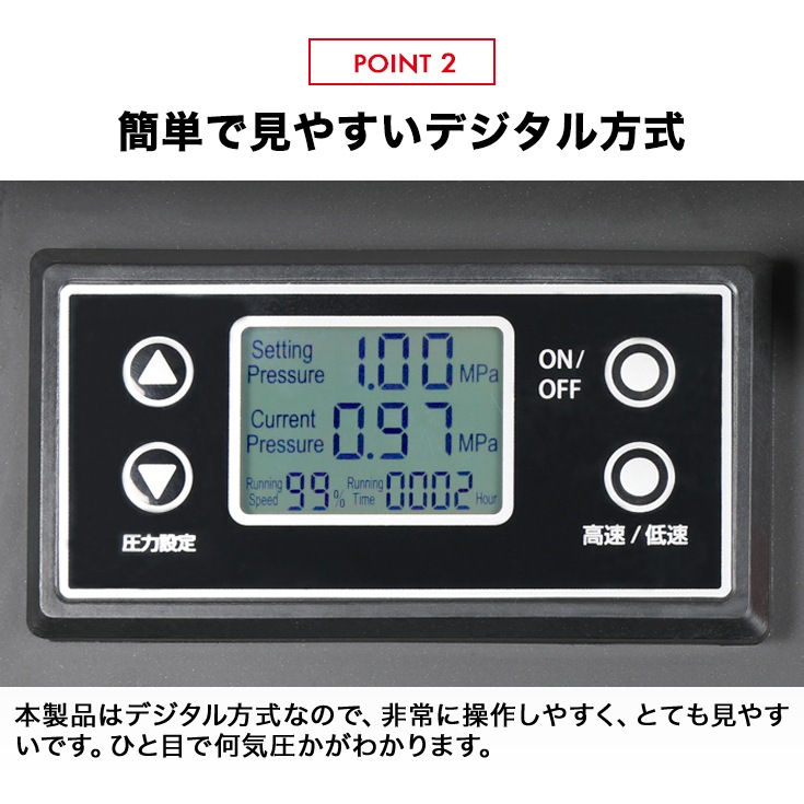 エアーコンプレッサー 17L HG-DC990K