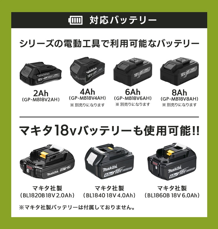 バッテリー式草刈機 ブラシレスモーター HG-EBC18S21BL バッテリー付き