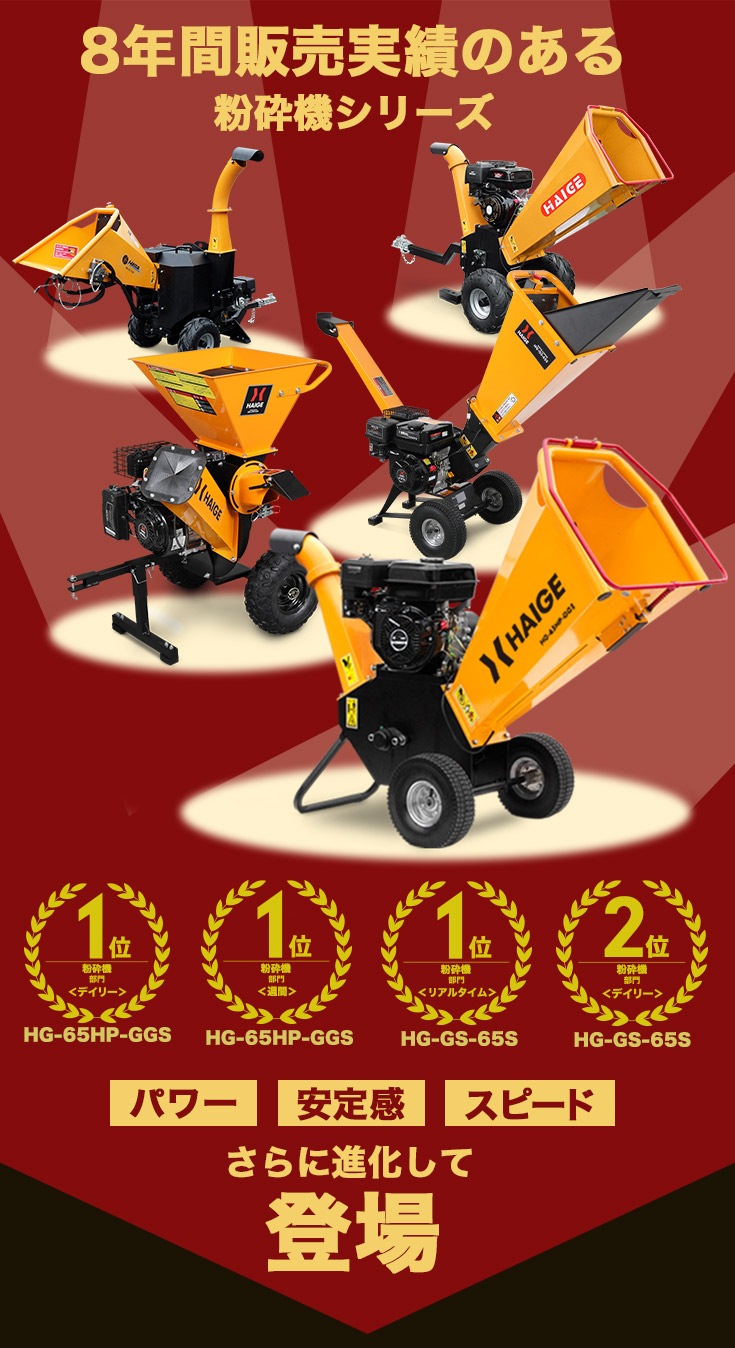 エンジン式粉砕機 YS-GS-350H