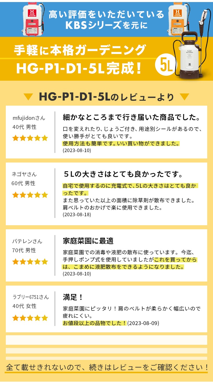 電動噴霧器 HG-P1-D1-5L