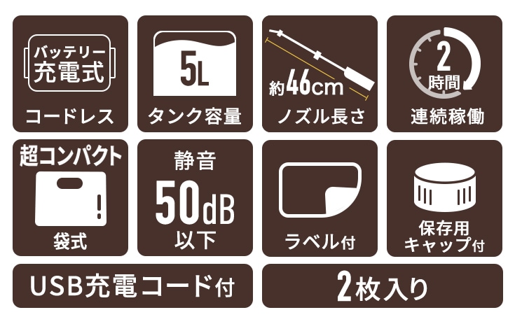 電動噴霧器 袋セット HG-P1-S4-5L