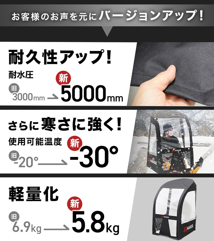 除雪機シェルター HG-SBS813