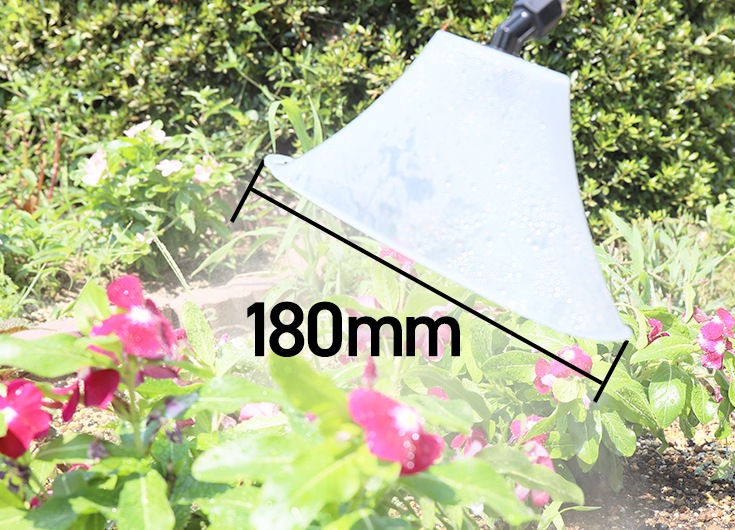 噴霧器用 三角形型飛散防止ノズル (透明) 飛散防止カバー 異径金具セット 【汎用品】