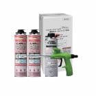 発泡ウレタンフォーム インサルパック スターターキット 4セット入 GSメタルジャンボ プロクリーナー 専用ガン セット ABC商会|ＡＢＣ商会|メーカー別検索１