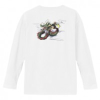 和柄Ｔシャツ　睨み龍　[レディース長袖 (バックプリント)]|和柄Ｔシャツ [長袖,レディース,バックプリント]|和柄Ｔシャツ [レディース長袖]