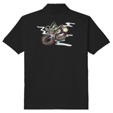 和柄ポロシャツ　睨み龍　[メンズ半袖]|和柄ポロシャツ [メンズ]