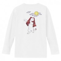 和柄Ｔシャツ　おどり猫　[メンズ長袖 (バックプリント)]|和柄Ｔシャツ [長袖,メンズ,バックプリント]|和柄Ｔシャツ [メンズ長袖]