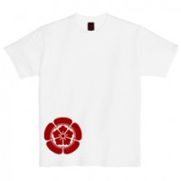 和柄家紋Ｔシャツ　織田木瓜家紋　[レディース半袖]|和柄家紋_通常プリント|和柄家紋Ｔシャツ[レディース半袖]