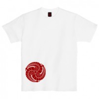 和柄家紋Ｔシャツ　黒田藤巴家紋　[レディース半袖]|和柄家紋_通常プリント|和柄家紋Ｔシャツ[レディース半袖]