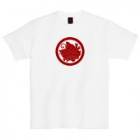 和柄家紋Ｔシャツ　平家蝶家紋　[レディース半袖]|和柄家紋_通常プリント|和柄家紋Ｔシャツ[レディース半袖]