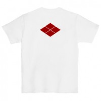 和柄家紋Ｔシャツ　武田菱家紋　[レディース半袖 (バックプリント)]|和柄家紋_バックプリント|和柄家紋Ｔシャツ[レディース半袖]