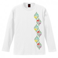 和柄Ｔシャツ　桐唐草立涌　[メンズ長袖]|和柄Ｔシャツ [長袖,メンズ,通常プリント]|和柄Ｔシャツ [メンズ長袖]