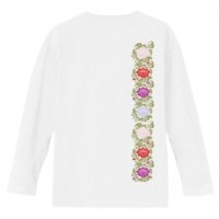 和柄Ｔシャツ　牡丹唐草　[メンズ長袖(バックプリント)]|和柄Ｔシャツ [長袖,メンズ,バックプリント]|和柄Ｔシャツ [メンズ長袖]