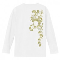 和柄Ｔシャツ　鳳凰丸桐唐草　[メンズ長袖(バックプリント)]|和柄Ｔシャツ [長袖,メンズ,バックプリント]|和柄Ｔシャツ [メンズ長袖]
