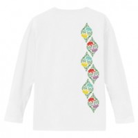 和柄Ｔシャツ　桐唐草立涌　[レディース長袖(バックプリント)]|和柄Ｔシャツ [長袖,レディース,バックプリント]|和柄Ｔシャツ [レディース長袖]